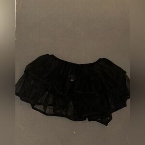 Black mesh layered tutu